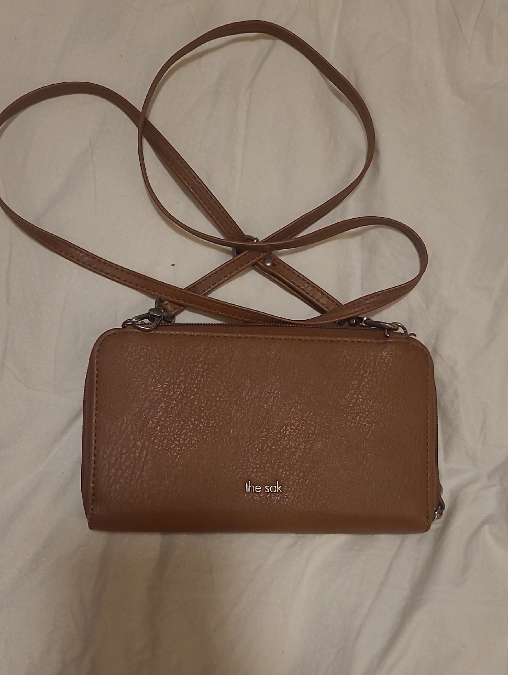 the sak Brown Crossbody Wallet